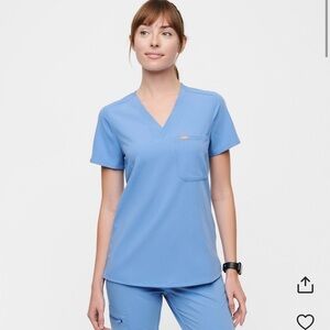 Figs Catarina Top, Size M, Color Ceil Blue